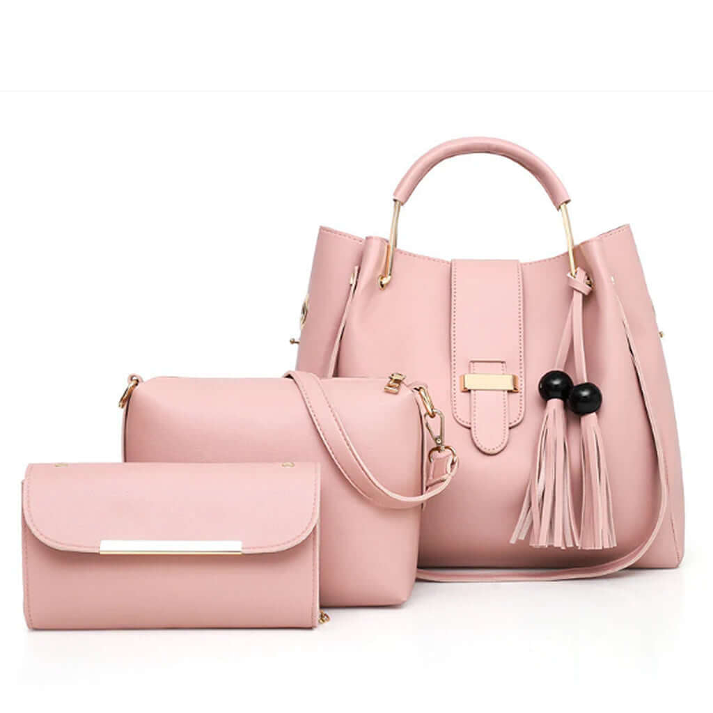 Alexa 3 PCS Pink Handbag Set
