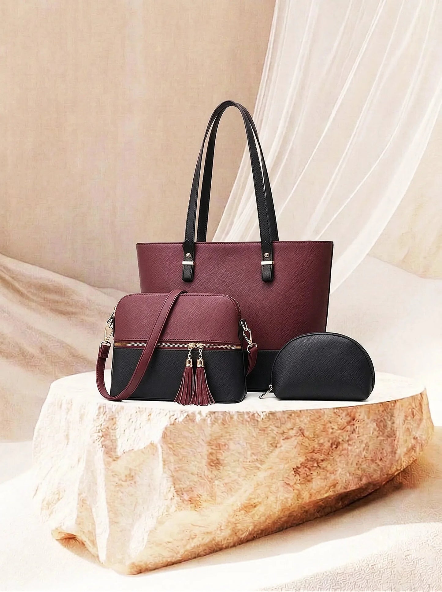 Grace Maroon / Black
