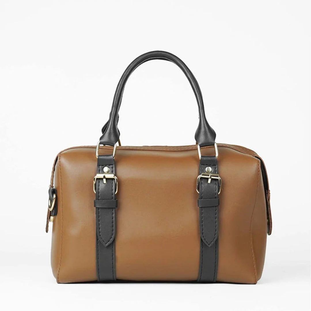Twin Brown Shoulder Bag