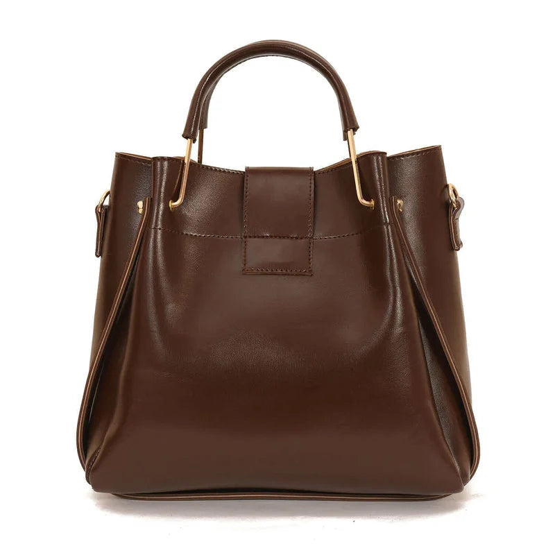 Alexa 3-Piece Choco Brown Handbag Set