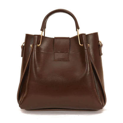 Alexa 3-Piece Choco Brown Handbag Set